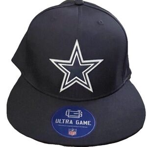 NFL Team Apparel Ultra Game Dallas Cowboys SnapBack Blue Cap. NWT. Size OSFA